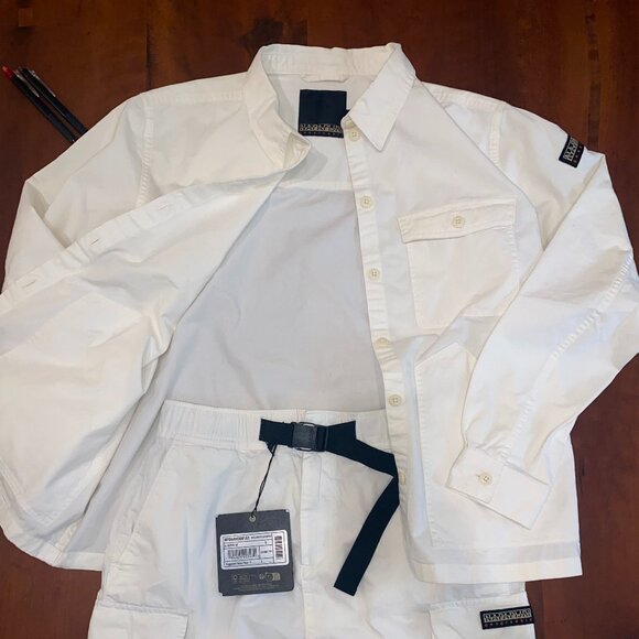 Napapijri Twill Pocket Shirt + Mini Skirt Set - Picture 1 of 16